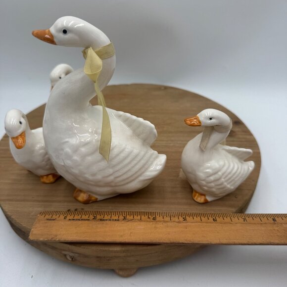 Takahashi San Francisco Geese Family Set of 4 Figurines Made in Japan Vintage f - Picture 15 of 15